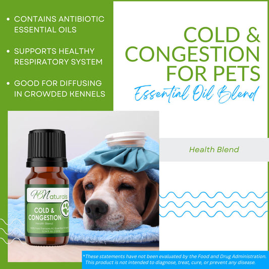 Cold & Congestion For Pets Essential Oil Blend