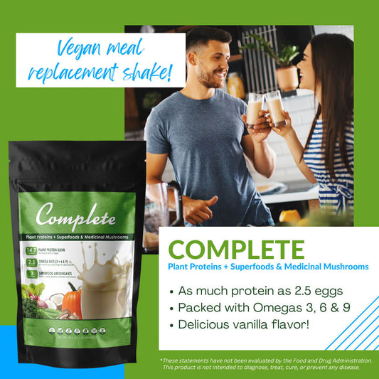 Complete Vegan Superfood Meal Replacement - Vanilla Flavor