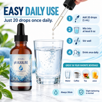 pH Alkaline Drops - Turn Any Beverage Alkaline