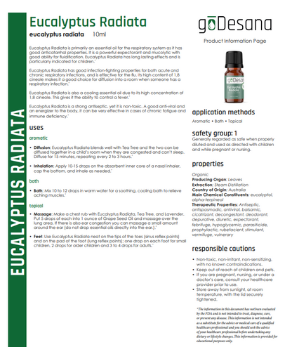 Eucalyptus Radiata Essential Oil