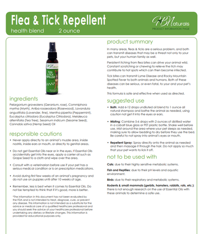 Flea & Tick Repellent Essential Oil