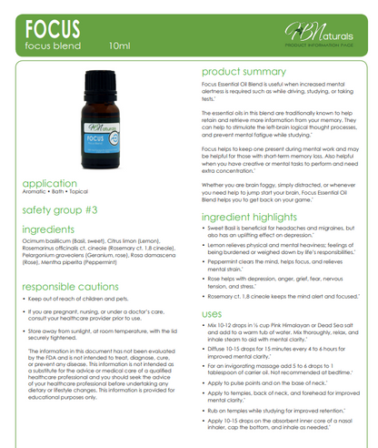 Focus Essential Oil