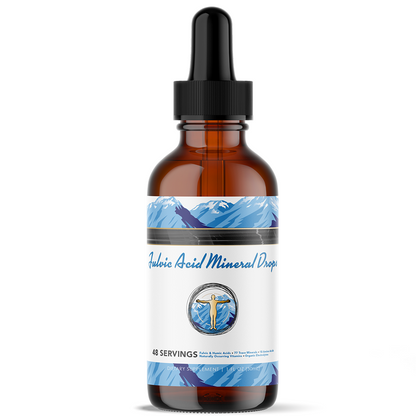 Fulvic Acid Mineral Liquid & Powder - Chelates Heavy Metals, 70+ Minerals & Electrolytes (Lasts 3-4 Months)