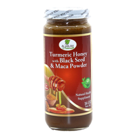 Turmeric, Black Seed & Maca Powder Natural Honey - 16 oz