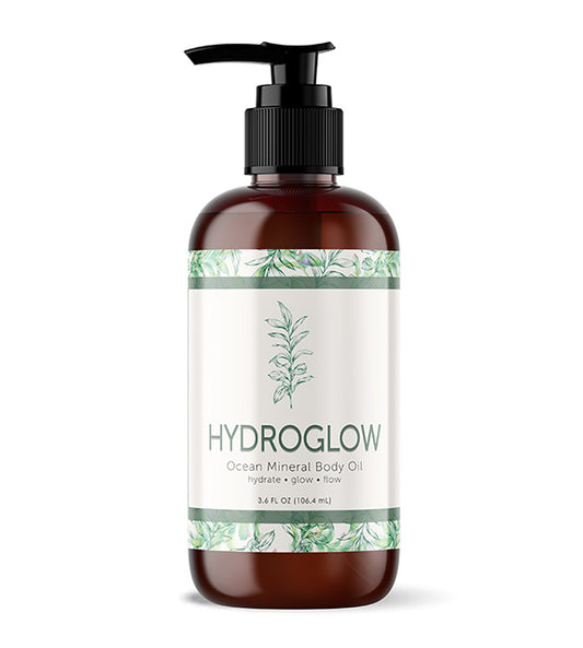 HydroGlow Luxury Mineral Body Oil - Contains 92 Essential Minerals + 10 Essential Vitamins