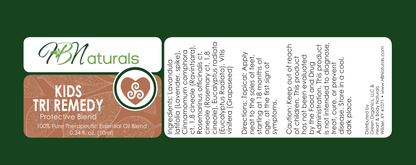 Kids Tri Remedy Essential Oil Blend - For Cold, Flu, Viruses