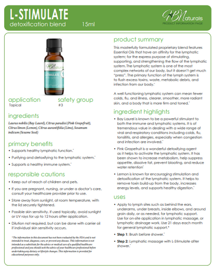 Lymphatic System Detoxification Essential Oil Blend