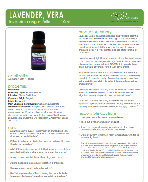 Lavender Vera Essential Oil