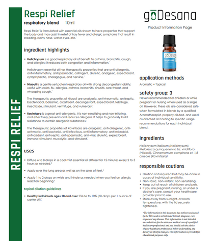 Respi Relief Respiratory Essential Oil Blend