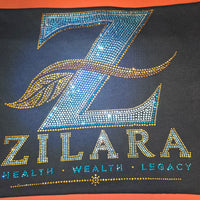Zilara Rhinestone Apparel (See Video Below)