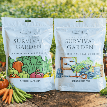 Survival Garden Combo – 40 Vegetable & 40 Medicinal Herb Varieties