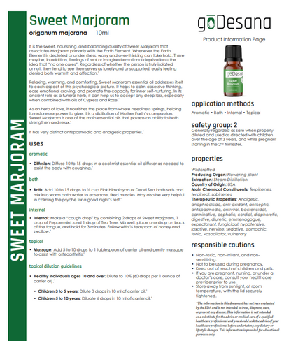 Sweet Marjoram Relaxing Essential Oil