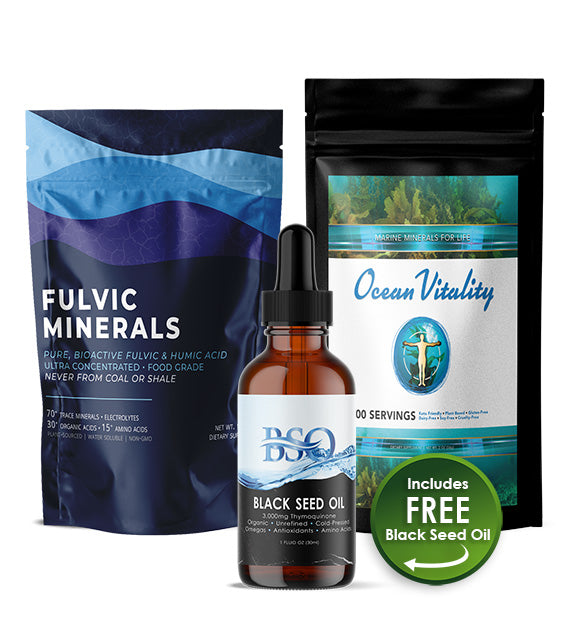 Vital Core Trio - Contains 70 Trace Minerals, 16 Essential Vitamins, 12 Essential Amino Acids, & 2 Essential Fatty Acids