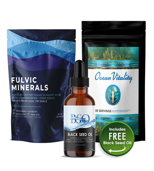 Vital Core Trio - Contains 70 Trace Minerals, 16 Essential Vitamins, 12 Essential Amino Acids, & 2 Essential Fatty Acids