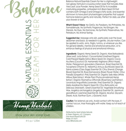 Balance Her Hormone Balancing Essential Oil Cream