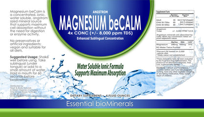 Magnesium beCalm Biomineral - Supports the Heart and Reduces Cramps **OUT OF STOCK UNTIL 10/15/24**