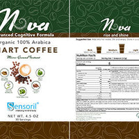 Nova Organic Smart Coffee for Cognitive Function, Memory, Focus, and Motivation