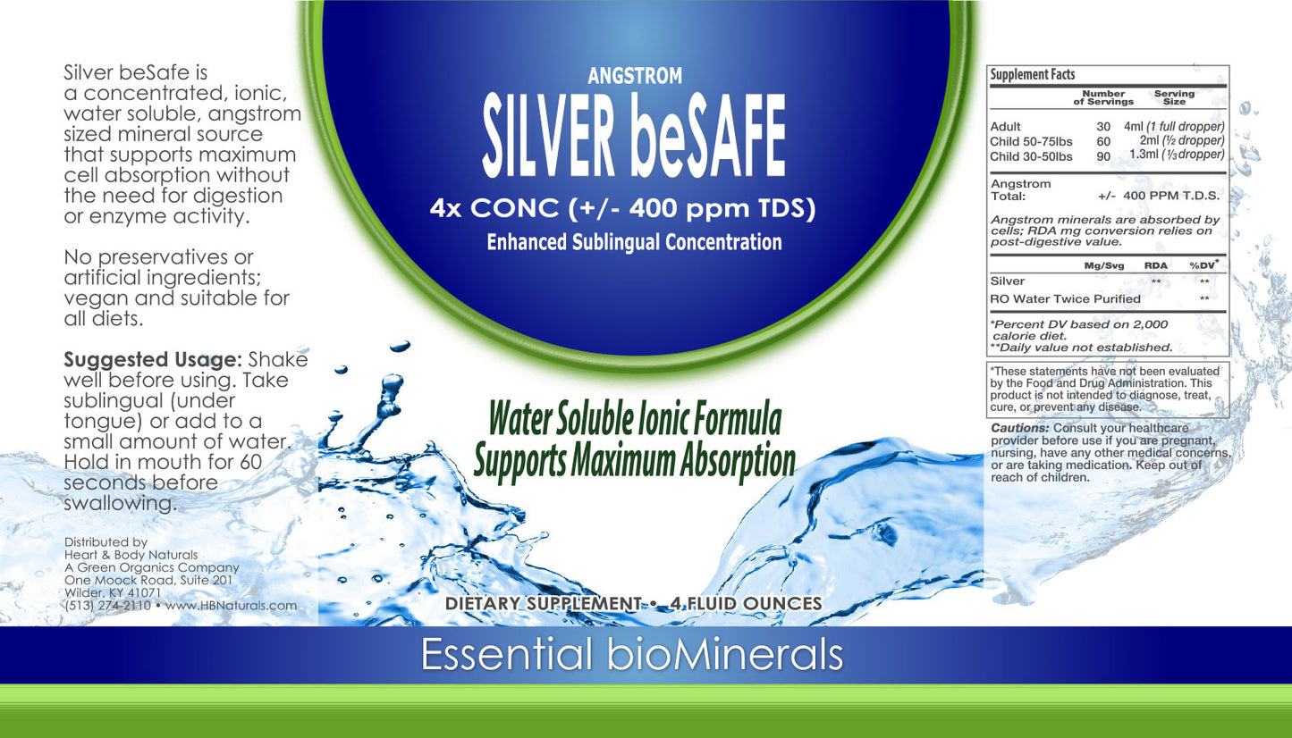 Silver beSafe Essential Biomineral - Natural Antibiotic